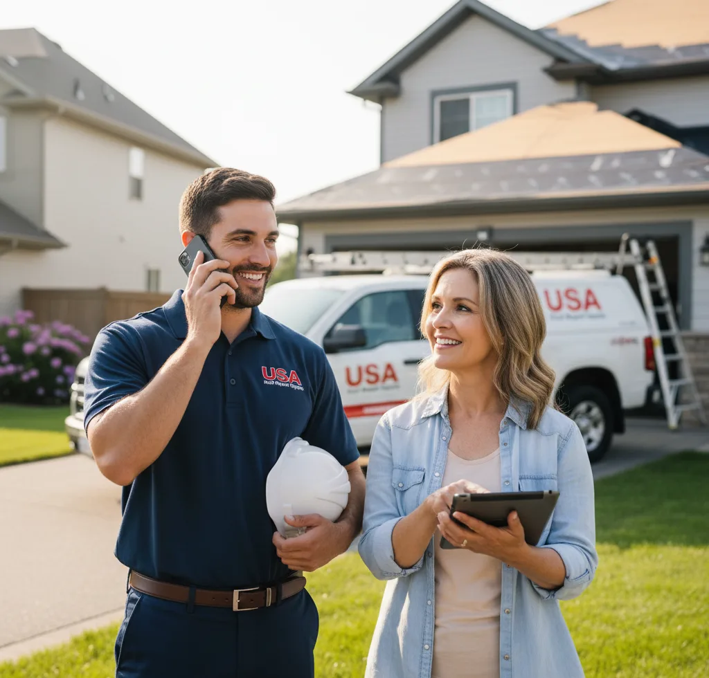 USA Roof Repair Experts customer support in Rogersville